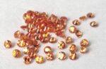 Natural Heated Orange Sapphire 2.75 mm Round Diamond Faceted Cut – AAA Quality Orange Sapphire Round Diamond Cut 2.75mm