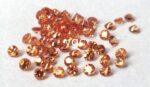 Natural Heated Orange Sapphire 2.75 mm Round Diamond Faceted Cut – AAA Quality Orange Sapphire Round Diamond Cut 2.75mm