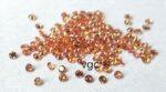 Natural Heated Orange Sapphire 1.25 mm Round Diamond Faceted Cut – AAA Quality Orange Sapphire Round Diamond Cut 1.25mm