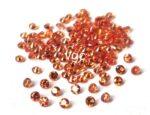Natural Heated Orange Sapphire 2 mm Round Diamond Faceted Cut – AAA Quality Orange Sapphire Round Diamond Cut 2mm