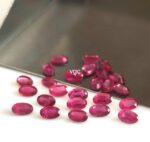 Natural Glass Filled Ruby 5×7 mm Oval Faceted Cut – AAA Quality Ruby Oval Cut 5x7mm
