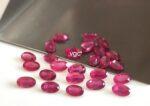 Natural Glass Filled Ruby 5×7 mm Oval Faceted Cut – AAA Quality Ruby Oval Cut 5x7mm