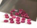 Natural Glass Filled Ruby 5×7 mm Oval Faceted Cut – AAA Quality Ruby Oval Cut 5x7mm