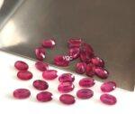 Natural Glass Filled Ruby 5×7 mm Oval Faceted Cut – AAA Quality Ruby Oval Cut 5x7mm