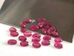 Natural Glass Filled Ruby 5×7 mm Oval Faceted Cut – AAA Quality Ruby Oval Cut 5x7mm