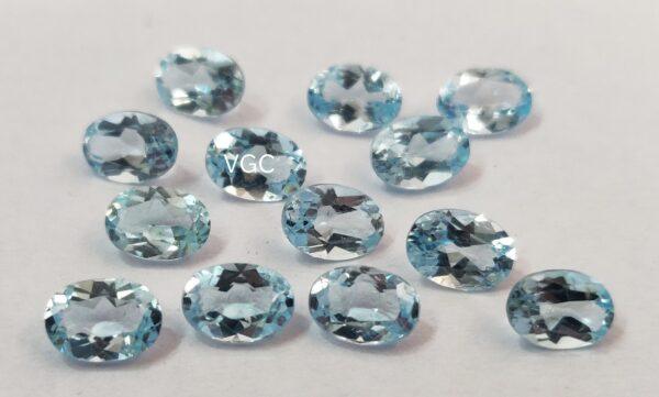 Natural Sky Blue Topaz 3×5 mm Oval Faceted Cut – AAA Quality Sky Blue Topaz Oval Faceted Cut 3x5mm