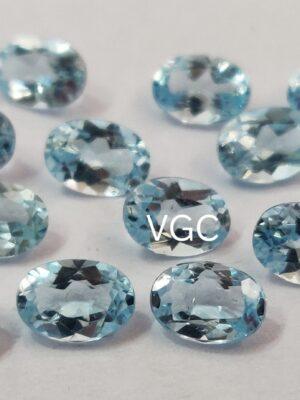 Natural Sky Blue Topaz 3×5 mm Oval Faceted Cut – AAA Quality Sky Blue Topaz Oval Faceted Cut 3x5mm