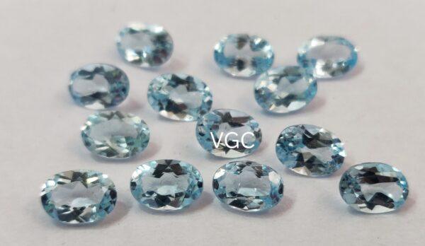 Natural Sky Blue Topaz 3×5 mm Oval Faceted Cut – AAA Quality Sky Blue Topaz Oval Faceted Cut 3x5mm