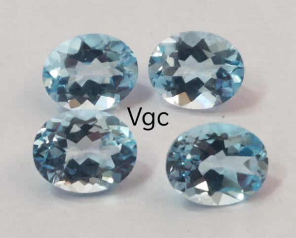 Natural Sky Blue Topaz 10×14 mm Oval Faceted Cut – AAA Quality Sky Blue Topaz Oval Faceted Cut 10x14mm