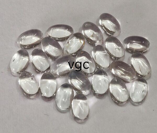 Natural White Topaz 3×5 mm Oval Cabochon – AAA Quality White Topaz Oval Cabochon 3x5mm