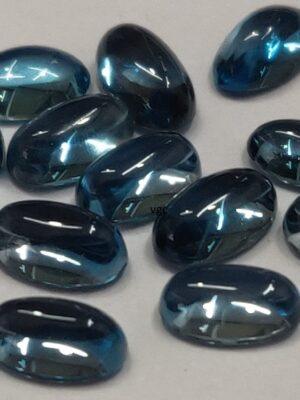 Natural London Blue Topaz 3×5 mm Oval Cabochon – AAA Quality London Blue Topaz Oval Cabochon 3x5mm