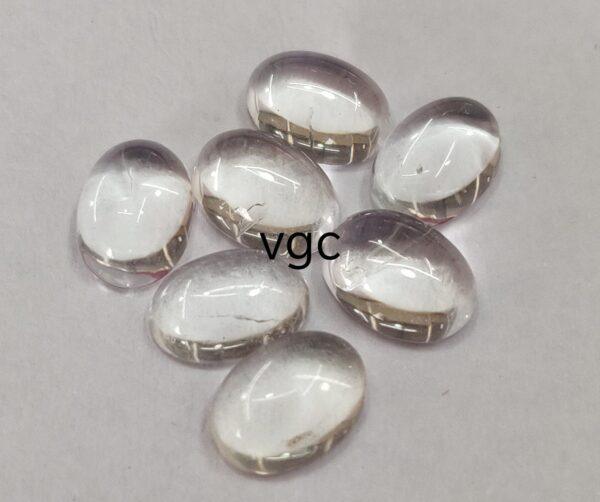 Natural White Topaz 6×8 mm Oval Cabochon – AAA Quality White Topaz Oval Cabochon 6x8mm