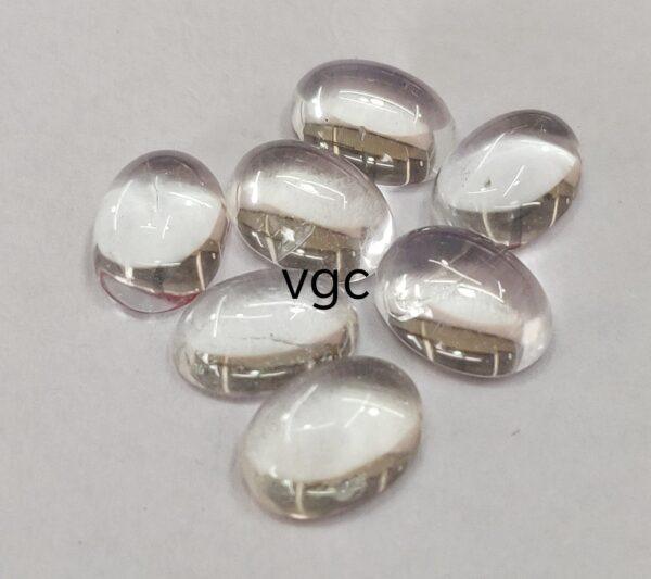 Natural White Topaz 6×8 mm Oval Cabochon – AAA Quality White Topaz Oval Cabochon 6x8mm