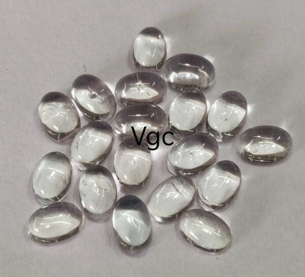 Natural White Topaz 3×5 mm Oval Cabochon – AAA Quality White Topaz Oval Cabochon 3x5mm