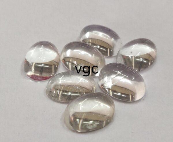 Natural White Topaz 6×8 mm Oval Cabochon – AAA Quality White Topaz Oval Cabochon 6x8mm