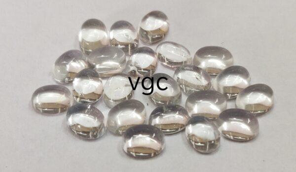 Natural White Topaz 6×8 mm Oval Cabochon – AAA Quality White Topaz Oval Cabochon 6x8mm