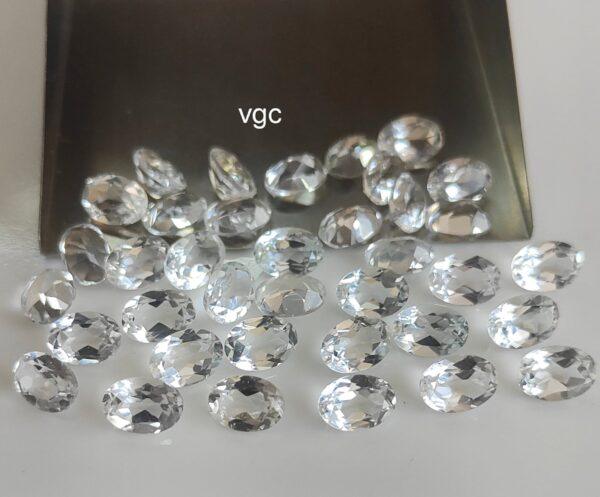 Natural White Topaz 3×5 mm Oval Faceted Cut – AAA Quality White Topaz Oval Faceted Cut 3x5mm