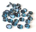 Natural London Blue Topaz 12×14 mm Oval Faceted Cut – AAA Quality London Blue Topaz Oval Faceted Cut 12x14mm