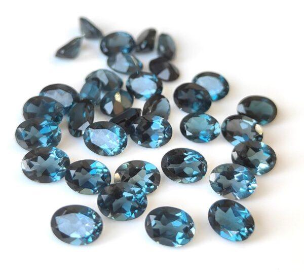 Natural London Blue Topaz 12×14 mm Oval Faceted Cut – AAA Quality London Blue Topaz Oval Faceted Cut 12x14mm