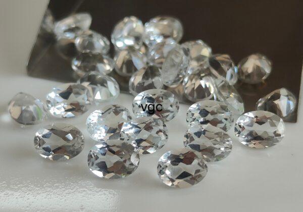 Natural White Topaz 3×5 mm Oval Faceted Cut – AAA Quality White Topaz Oval Faceted Cut 3x5mm