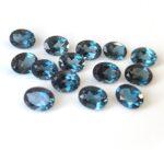 Natural London Blue Topaz 12×14 mm Oval Faceted Cut – AAA Quality London Blue Topaz Oval Faceted Cut 12x14mm