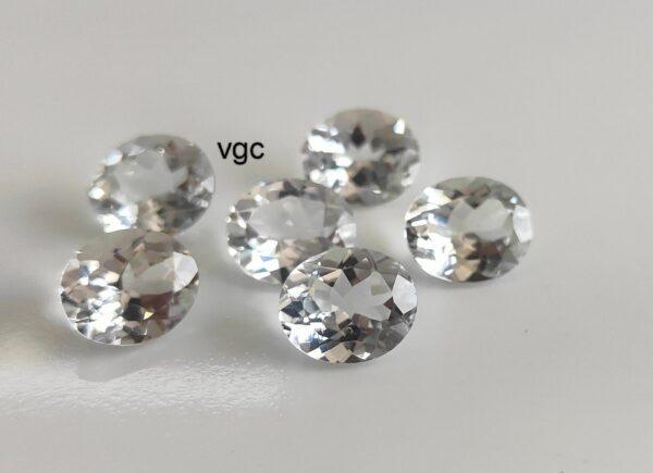 Natural White Topaz 10×14 mm Oval Faceted Cut – AAA Quality White Topaz Oval Faceted Cut 10x14mm