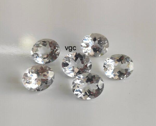 Natural White Topaz 10×14 mm Oval Faceted Cut – AAA Quality White Topaz Oval Faceted Cut 10x14mm
