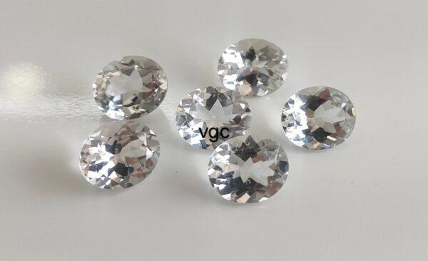 Natural White Topaz 10×14 mm Oval Faceted Cut – AAA Quality White Topaz Oval Faceted Cut 10x14mm