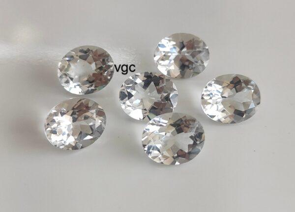 Natural White Topaz 10×14 mm Oval Faceted Cut – AAA Quality White Topaz Oval Faceted Cut 10x14mm