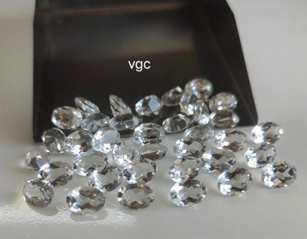 Natural White Topaz 3×5 mm Oval Faceted Cut – AAA Quality White Topaz Oval Faceted Cut 3x5mm