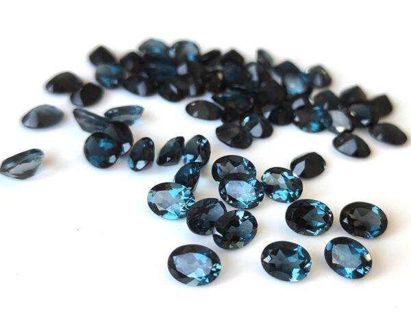 Natural London Blue Topaz 12×14 mm Oval Faceted Cut – AAA Quality London Blue Topaz Oval Faceted Cut 12x14mm