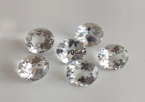 Natural White Topaz 10×14 mm Oval Faceted Cut – AAA Quality White Topaz Oval Faceted Cut 10x14mm
