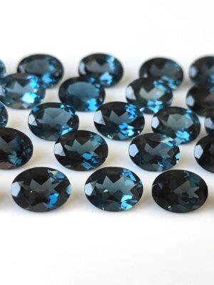 Natural London Blue Topaz 10×12 mm Oval Faceted Cut – AAA Quality London Blue Topaz Oval Faceted Cut 10x12mm