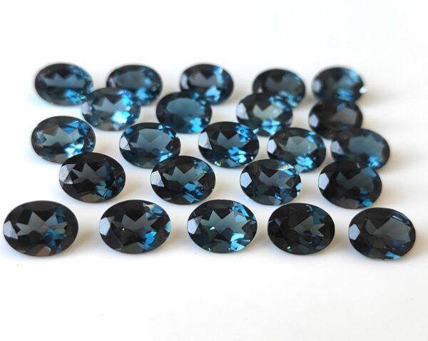 Natural London Blue Topaz 12×14 mm Oval Faceted Cut – AAA Quality London Blue Topaz Oval Faceted Cut 12x14mm