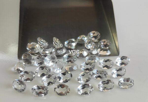 Natural White Topaz 3×5 mm Oval Faceted Cut – AAA Quality White Topaz Oval Faceted Cut 3x5mm