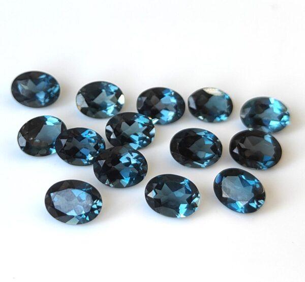 Natural London Blue Topaz 12×14 mm Oval Faceted Cut – AAA Quality London Blue Topaz Oval Faceted Cut 12x14mm