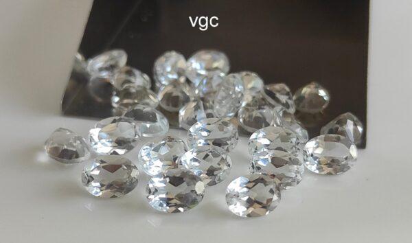 Natural White Topaz 3×5 mm Oval Faceted Cut – AAA Quality White Topaz Oval Faceted Cut 3x5mm