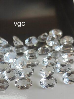 Natural White Topaz 3×5 mm Oval Faceted Cut – AAA Quality White Topaz Oval Faceted Cut 3x5mm