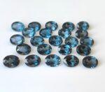 Natural London Blue Topaz 12×14 mm Oval Faceted Cut – AAA Quality London Blue Topaz Oval Faceted Cut 12x14mm