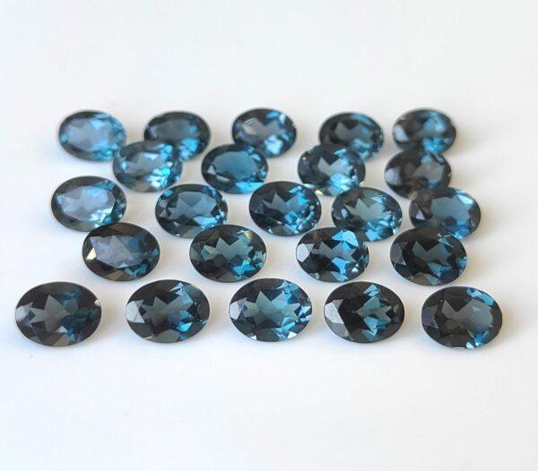 Natural London Blue Topaz 12×14 mm Oval Faceted Cut – AAA Quality London Blue Topaz Oval Faceted Cut 12x14mm