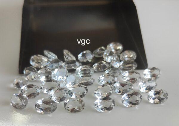 Natural White Topaz 3×5 mm Oval Faceted Cut – AAA Quality White Topaz Oval Faceted Cut 3x5mm