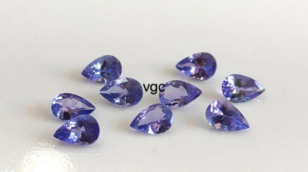 Natural Tanzanite 3×5 mm Pear Cut Faceted – AAA Quality Tanzanite Pear Faceted 3x5mm