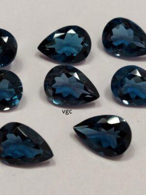 Natural London Blue Topaz 3×5 mm Pear Faceted Cut – AAA Quality London Blue Topaz Pear Faceted Cut 3x5mm