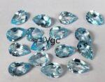 Natural Sky Blue Topaz 3×5 mm Pear Faceted Cut – AAA Quality Sky Blue Topaz Pear Faceted Cut 3x5mm