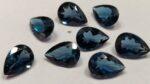 Natural London Blue Topaz 3×5 mm Pear Faceted Cut – AAA Quality London Blue Topaz Pear Faceted Cut 3x5mm