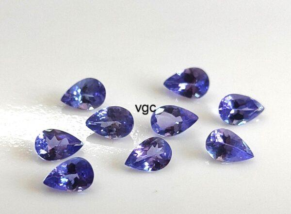 Natural Tanzanite 3×5 mm Pear Cut Faceted – AAA Quality Tanzanite Pear Faceted 3x5mm