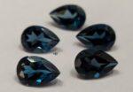 Natural London Blue Topaz 3×5 mm Pear Faceted Cut – AAA Quality London Blue Topaz Pear Faceted Cut 3x5mm