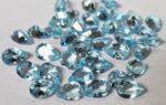 Natural Sky Blue Topaz 3×5 mm Pear Faceted Cut – AAA Quality Sky Blue Topaz Pear Faceted Cut 3x5mm