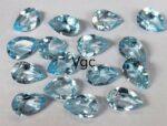 Natural Sky Blue Topaz 3×5 mm Pear Faceted Cut – AAA Quality Sky Blue Topaz Pear Faceted Cut 3x5mm