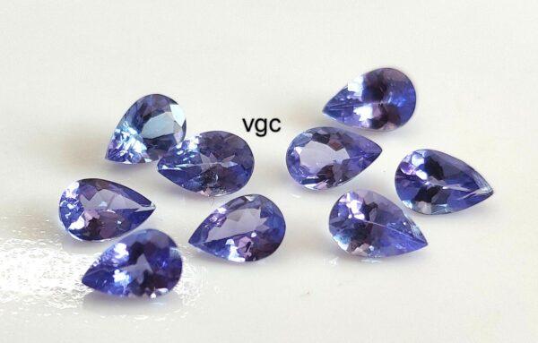 Natural Tanzanite 3×5 mm Pear Cut Faceted – AAA Quality Tanzanite Pear Faceted 3x5mm